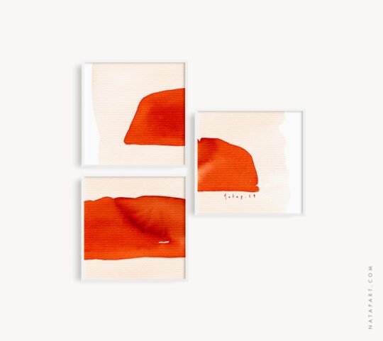 ULURU ASTEROID SET OF 3 MINI ART PRINTS - Image 2