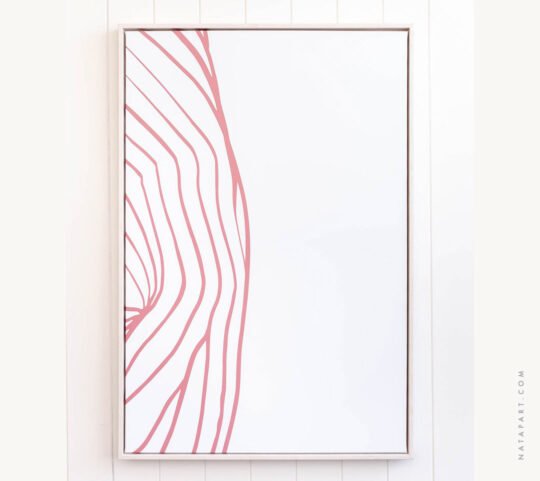 ULURU LINES D FRAMED CANVAS