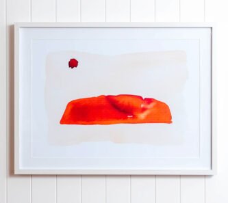 ULURU ASTEROID FRAMED GLASS ART PRINT
