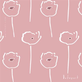 POPPIES FLAT 2 MAUVE F REPEAT