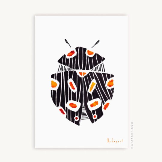 GOOD LUCK BUG 1 ART PRINT - Image 2