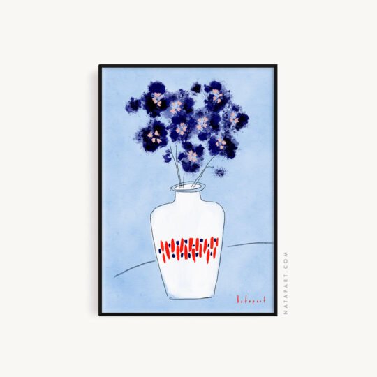 ASIAN VASE 3 ART PRINT
