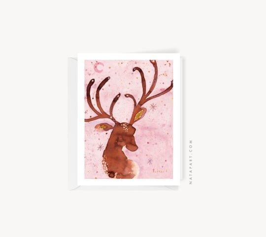 ASSORTED NORDIC CHRISTMAS GREETING CARDS PACK OF 4 - Image 2