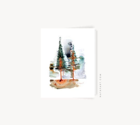 ASSORTED NORDIC CHRISTMAS GREETING CARDS PACK OF 4 - Image 4