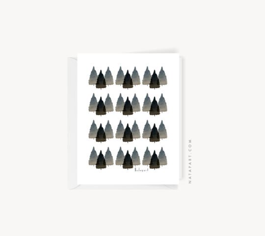 ASSORTED NORDIC CHRISTMAS GREETING CARDS PACK OF 4 - Image 5