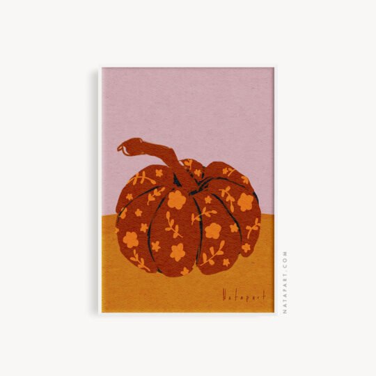 PUMPKIN 1 FALL ART PRINT - Image 5