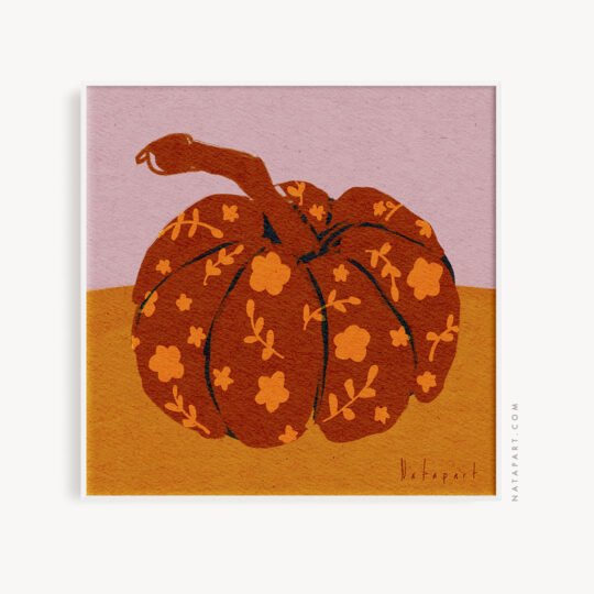 PUMPKIN 1 FALL ART PRINT - Image 2