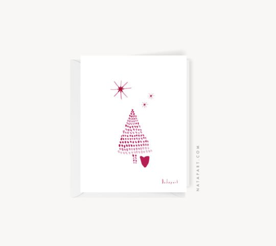 ASSORTED NORDIC CHRISTMAS GREETING CARDS PACK OF 4 - Image 3