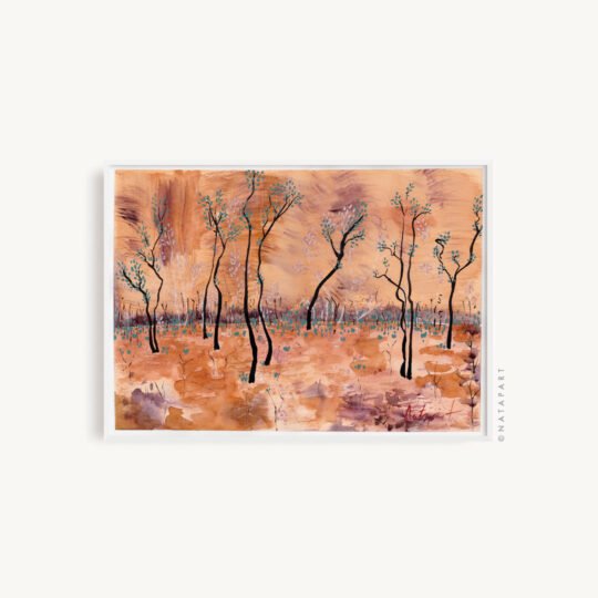 Uluru Landscape Original Mixed Media - Image 3