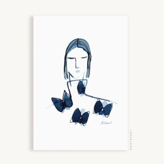 Mia Line Art Print