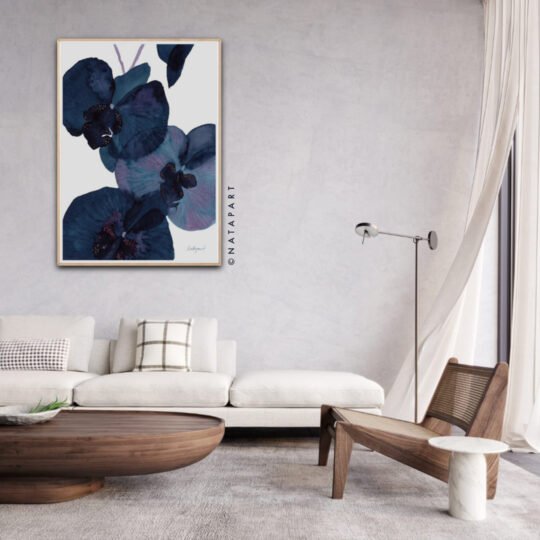 Blue Orchid 1 Limited Edition Size 150 x 100cm on Canvas - Image 5