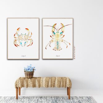 Crab and Lobster Ditptych