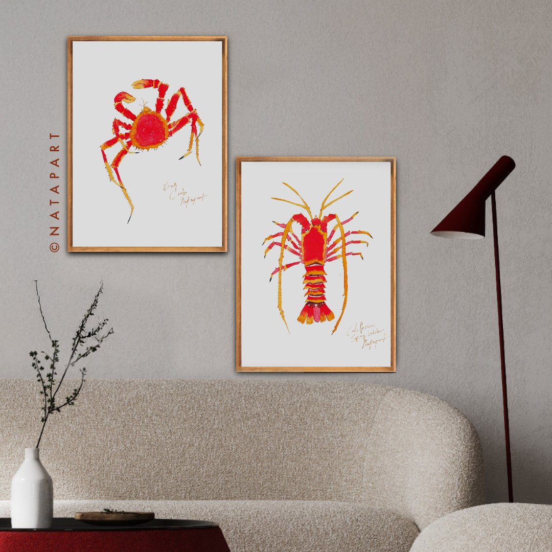 King Crab & Spiny Lobster Diptych - Image 4