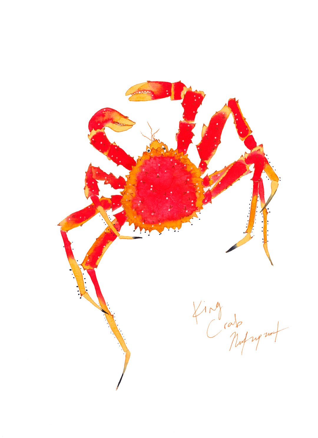 King Crab Original Painting - Image 3